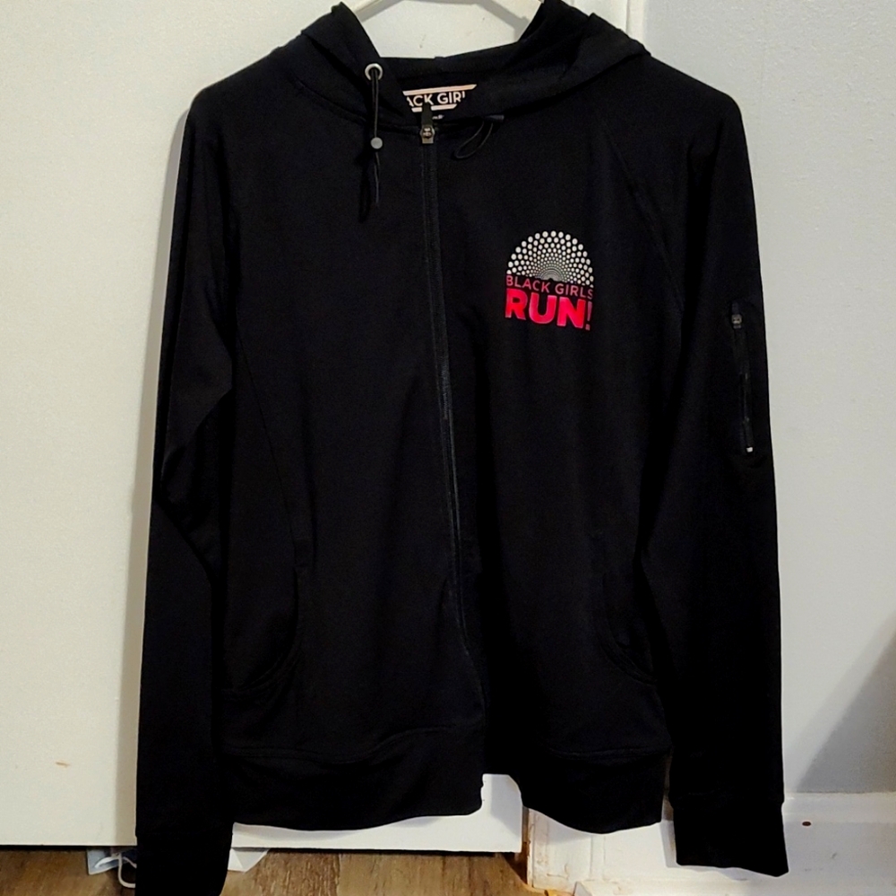 Black Girls Run zip up jacket